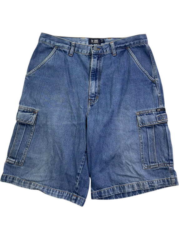 CERRUTI JEANS ΤΖΙΝ CARGO ΒΕΡΜΟΥΔΑ WASHED BLUE ΑΝΤΡΙΚΟ PRE OWNED M