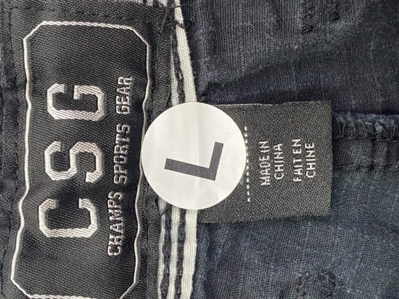 CG CG CARGO BERMUDA MINIMAL NERO UOMO PRE OWNED L
