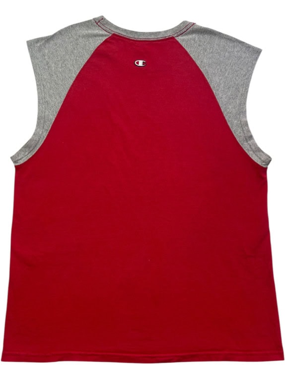 CHAMPION MAGLIA SMANICATA ATHLETIC ROSSO UOMO PRE OWNED M