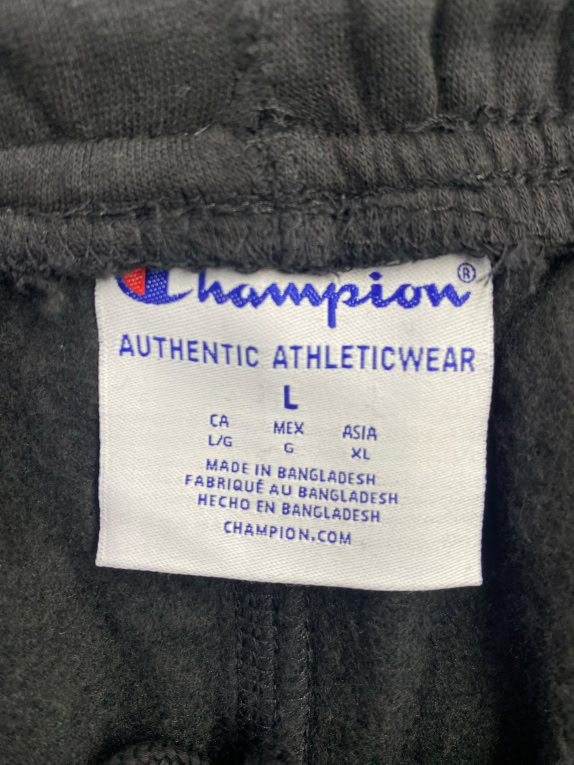 CHAMPION Men's Logo Sweatpants Black L