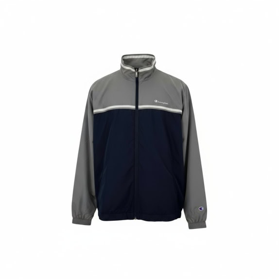 Champion Αντιανεμικό Color Block Γκρι-Ναυτικό, VINTAGE – L