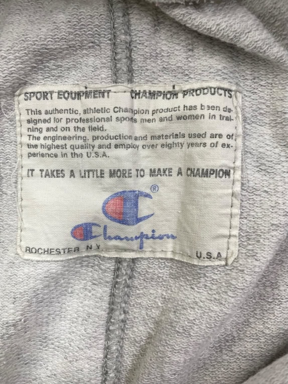 CHAMPION ΑΘΛΗΤΙΚΗ ΒΕΡΜΟΥΔΑ VINTAGE ROCHESTER LOGO ΓΚΡΙ ΑΝΔΡΙΚΗ LARGE