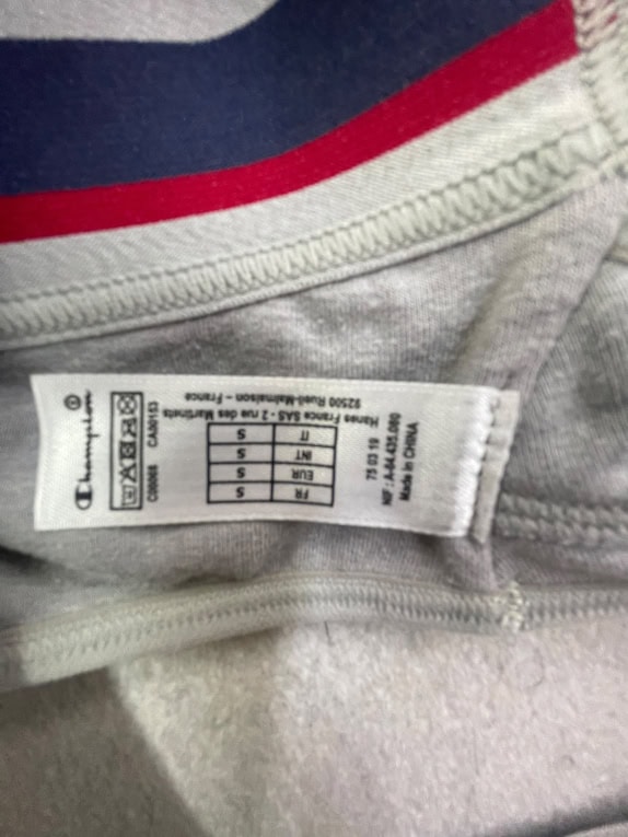 CHAMPION SPORTS BRA RACERBACK LOGO GREY/BLACK WOMEN'S S