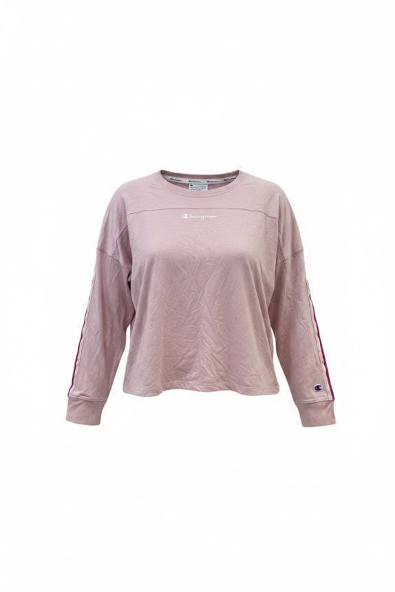 CHAMPION CREWNECK MINIMAL PINK WOMENS PRE OWNED L