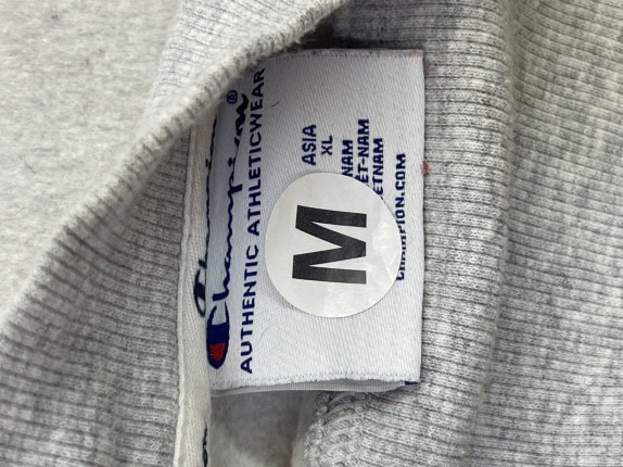 CHAMPION CREWNECK RETRO ΓΚΡΙ ΚΟΚΚΙΝΟ ΑΝΤΡΙΚΟ PRE OWNED M