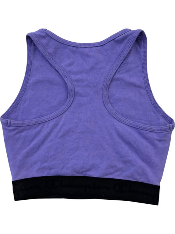 CHAMPION CROP TOP GRAPHIC LILLA DONNA PRE OWNED XS