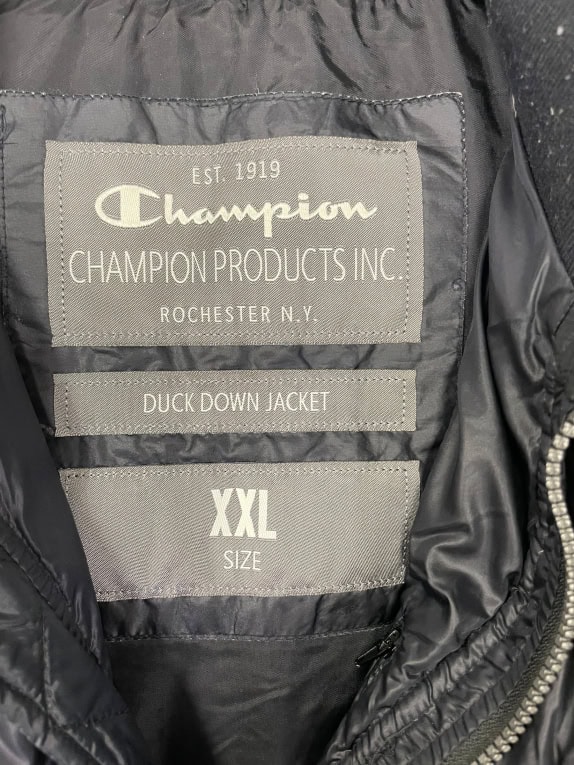 CHAMPION PIUMINO IN PIUMA D\'ANATRA NERO - XXL