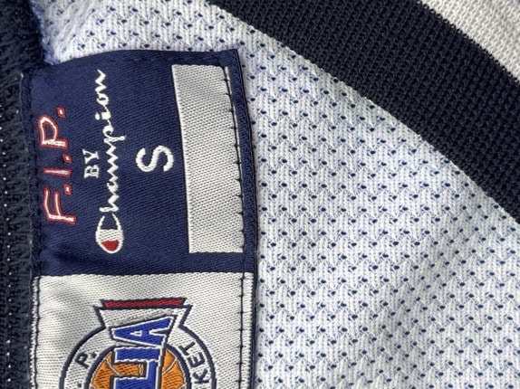 CHAMPION ΦΑΝΕΛΑ ΜΠΑΣΚΕΤ VINTAGE ΜΠΛΕ ΑΝΤΡΙΚΟ PRE OWNED S
