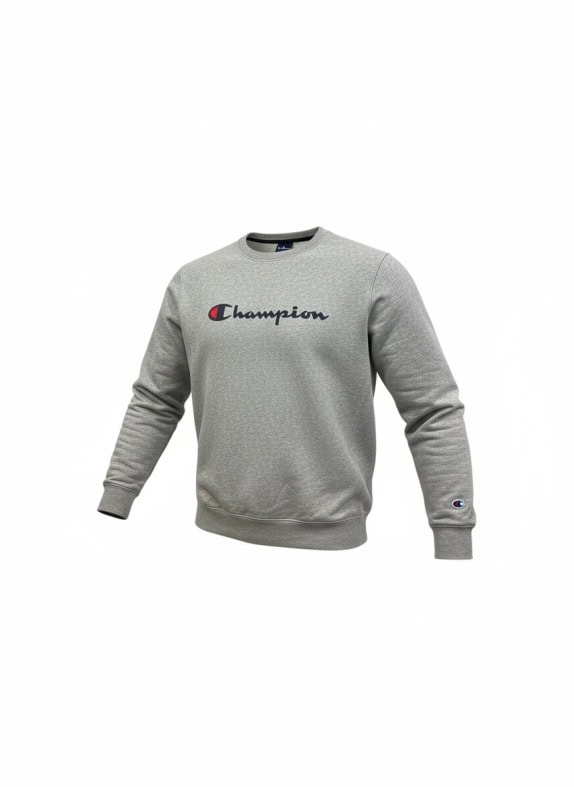CHAMPION SWEATSHIRT CASUAL LOGO GREY MENS XL