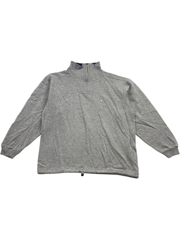 Champion Φούτερ Half-Zip Γκρι Size L