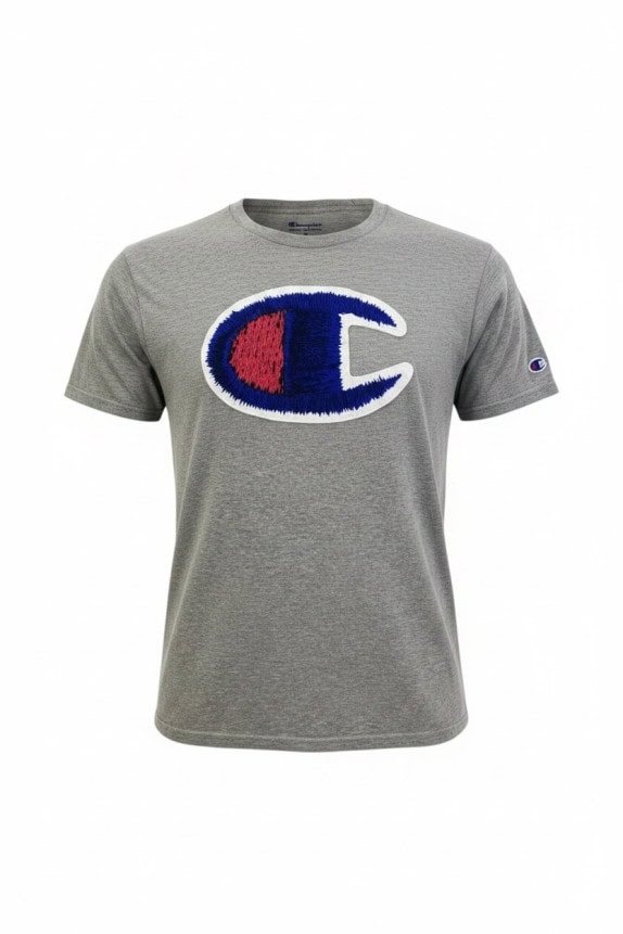 CHAMPION ΓΚΡΙ ΜΑΛΛΙΝΟ T SHIRT ATHLETIC ΑΝΤΡΙΚΟ PRE OWNED M