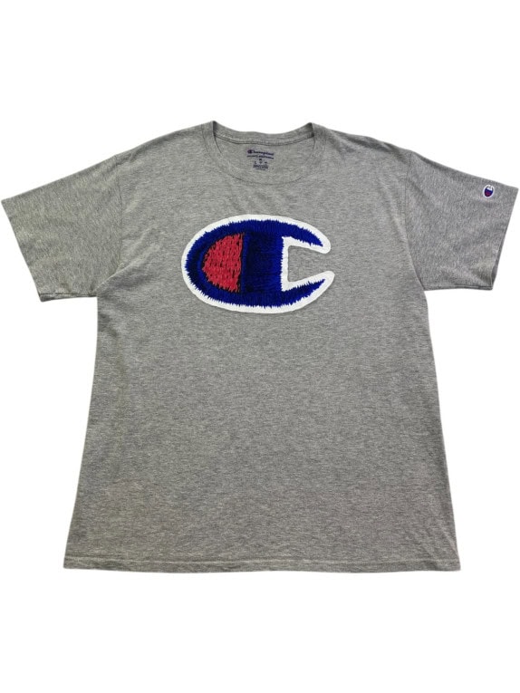 CHAMPION ΓΚΡΙ ΜΑΛΛΙΝΟ T SHIRT ATHLETIC ΑΝΤΡΙΚΟ PRE OWNED M