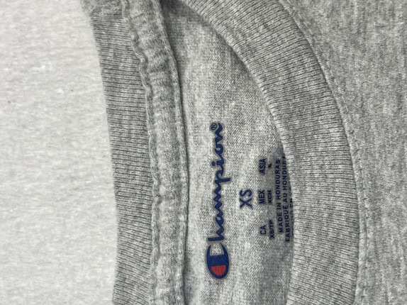 CHAMPION ΓΚΡΙ ΜΕΛΑΝΖΕ GRAPHIC TEE ΑΝΤΡΙΚΟ PRE OWNED XS