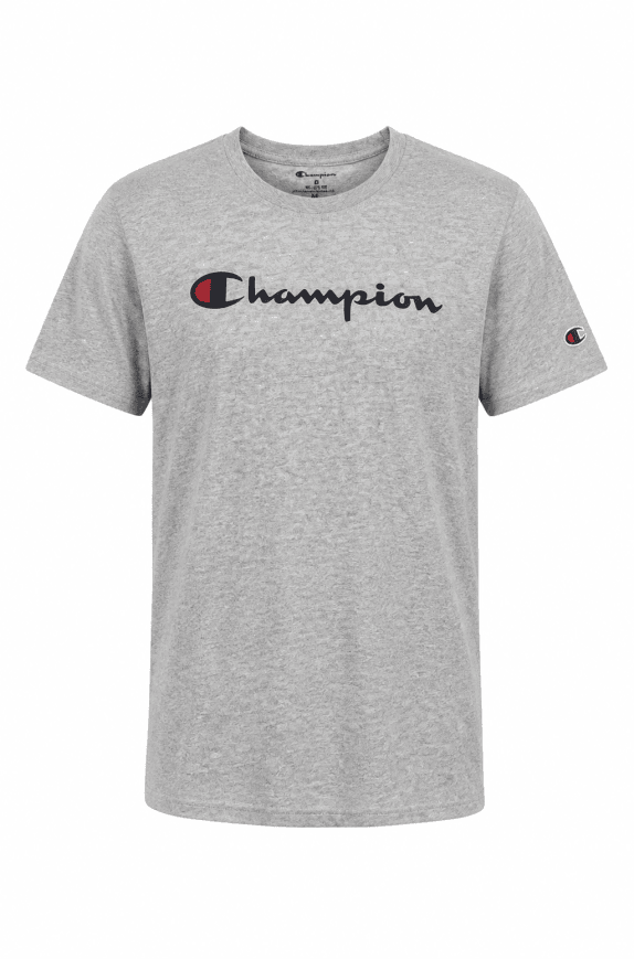 CHAMPION GRAPHIC TEE MINIMAL GREY MENS PRE OWNED XS