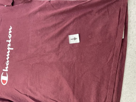CHAMPION GRAFIC TEE STREETWEAR BORDEAUX ΑΝΤΡΙΚΟ PRE OWNED L