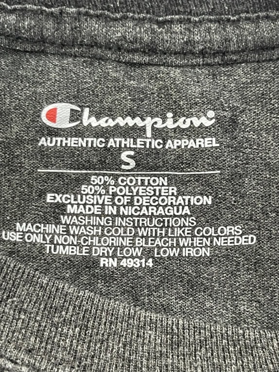 CHAMPION GRAPHIC TEE CHARCOAL ΑΝΤΡΙΚΟ PRE OWNED S