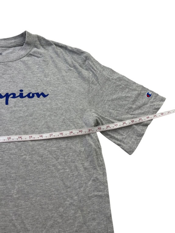 CHAMPION GRAPHIC TEE CLASSIC ΓΚΡΙ ΑΝΤΡΙΚΟ PRE OWNED L