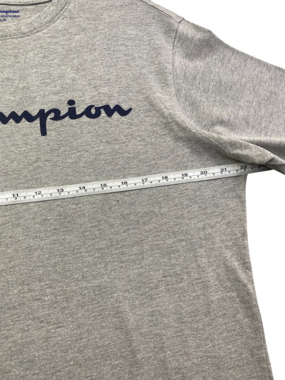 CHAMPION GRAPHIC TEE CLASSIC ΓΚΡΙ ΑΝΤΡΙΚΟ PRE OWNED