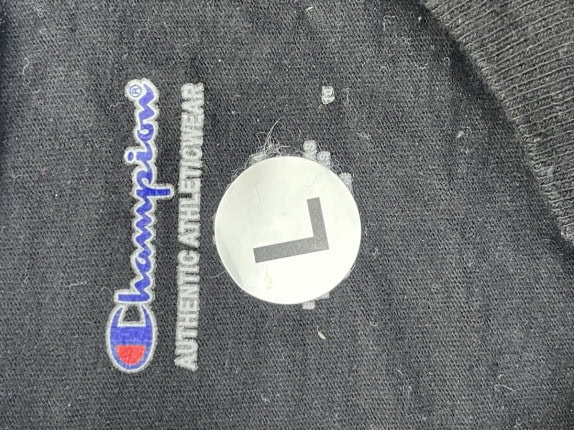 CHAMPION GRAPHIC TEE MINIMAL BLACK ΑΝΤΡΙΚΟ PRE OWNED L