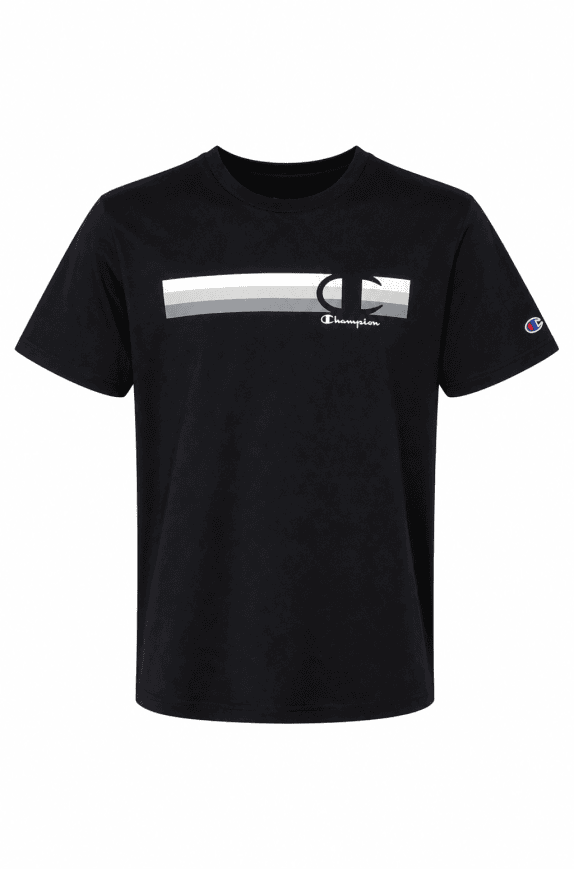 CHAMPION T SHIRT GRAPHIC MINIMAL NERO UOMO PRE OWNED L