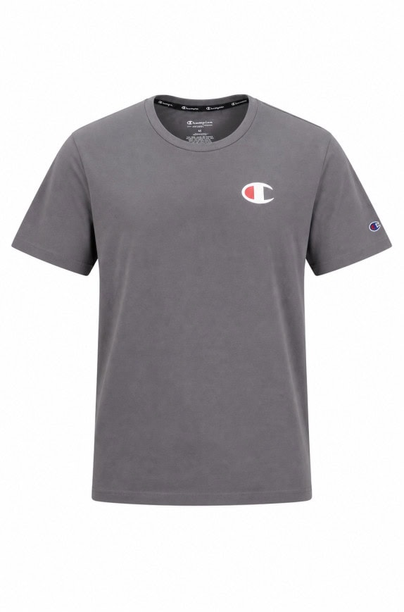 CHAMPION GRAPHIC TEE MINIMAL GREY MEN PRE OWNED L