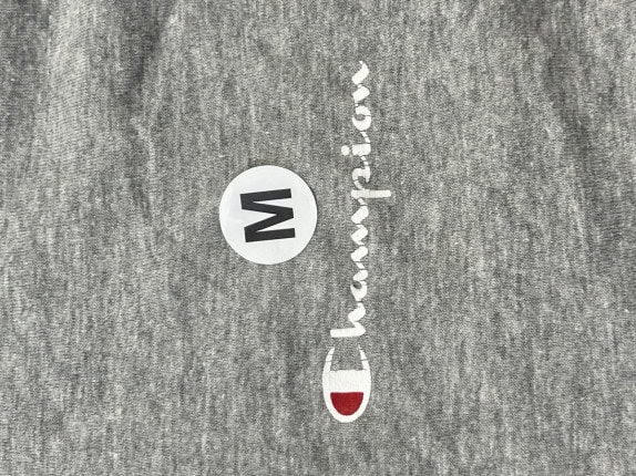 CHAMPION GRAPHIC TEE MINIMAL GRIGIO UOMO PRE OWNED XL