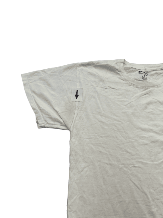 CHAMPION GRAPHIC TEE MINIMAL OFF WHITE MEN PRE OWNED S