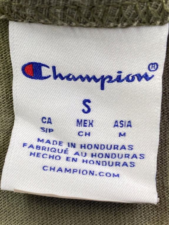 CHAMPION GRAPHIC TEE MINIMAL OLIVE ΑΝΤΡΙΚΟ PRE OWNED S