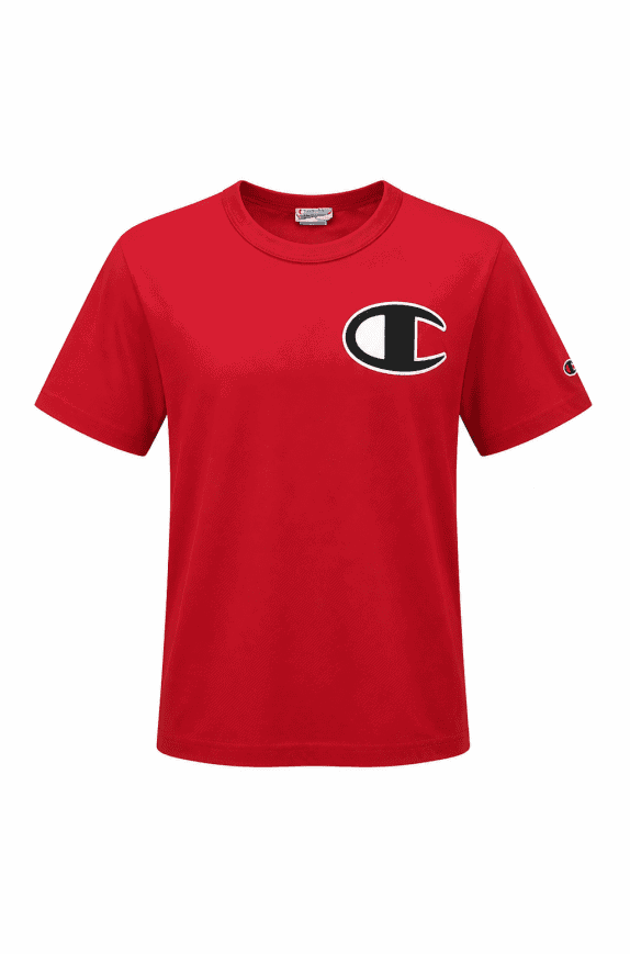 CHAMPION GRAPHIC TEE RED MEN PRE OWNED S