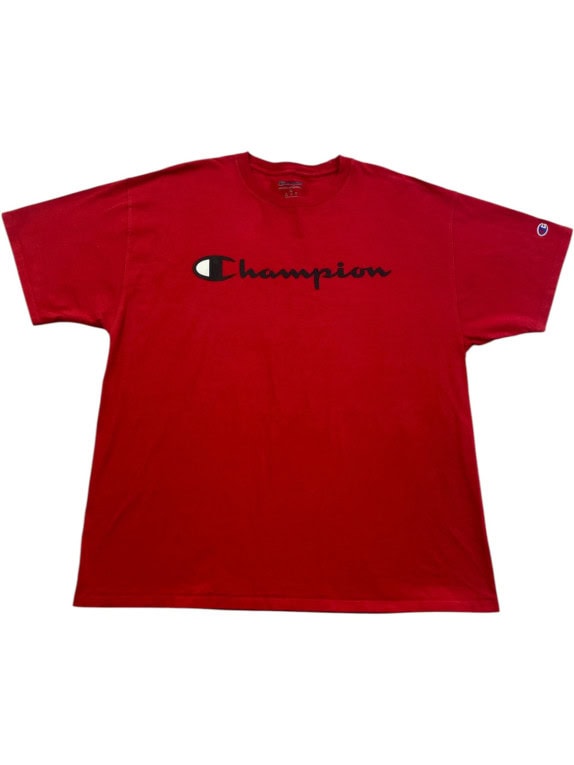 CHAMPION GRAPHIC TEE RETRO RED MENS PRE OWNED XL