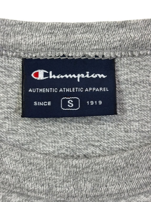 CHAMPION GRAPHIC TEE SPORTSWEAR GREY MEN PRE OWNED S