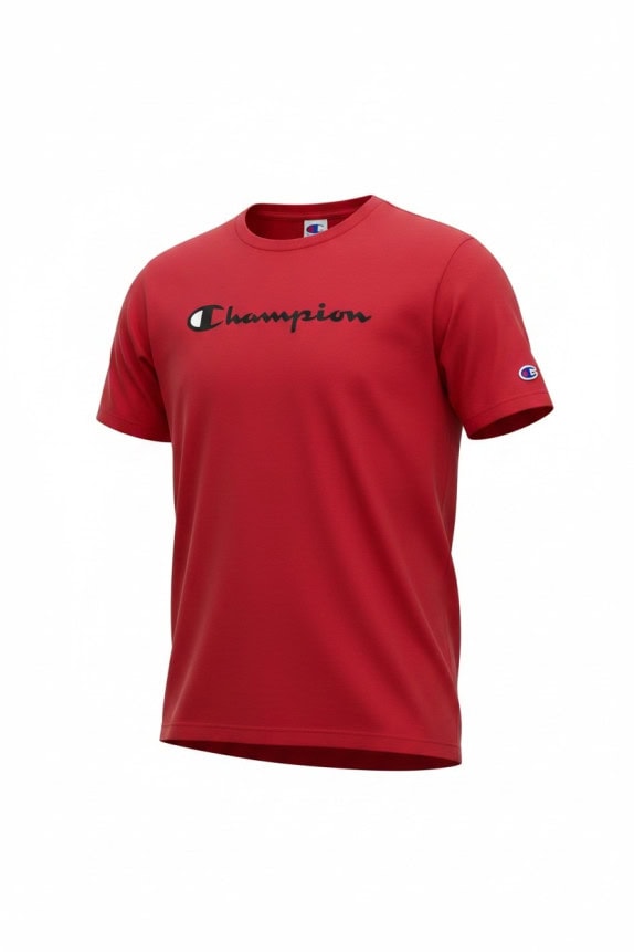 CHAMPION GRAPHIC TEE SPORTSWEAR RED UNISEX PRE OWNED L