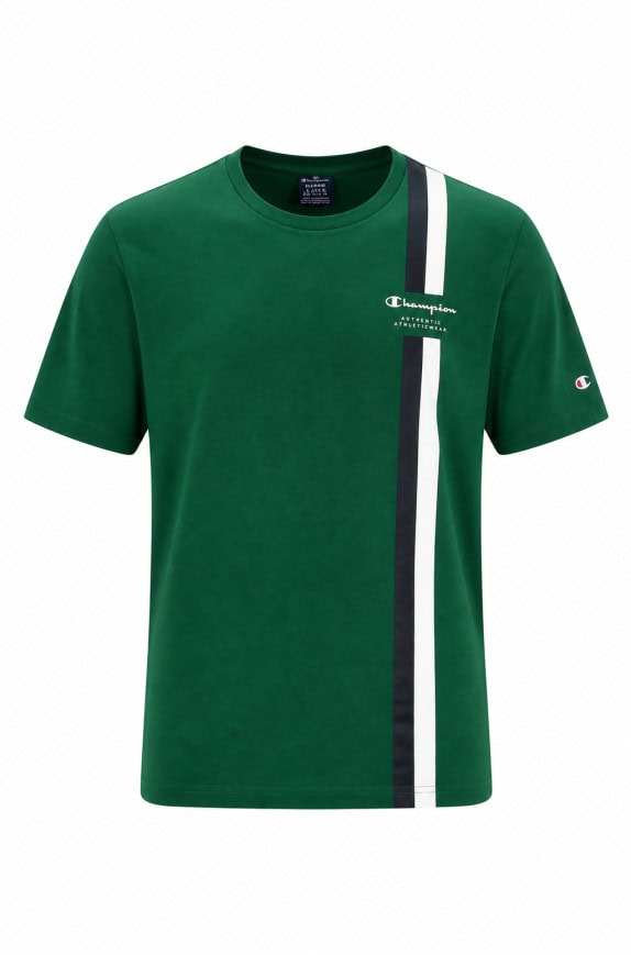 CHAMPION T SHIRT GRAPHIC SPORTIVO VERDE UOMO PRE OWNED M
