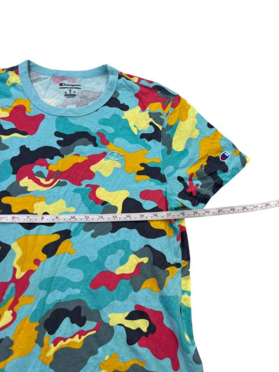 CHAMPION GRAPHIC TEE STREETWEAR MULTICOLOR ΑΝΤΡΙΚΟ PRE OWNED M