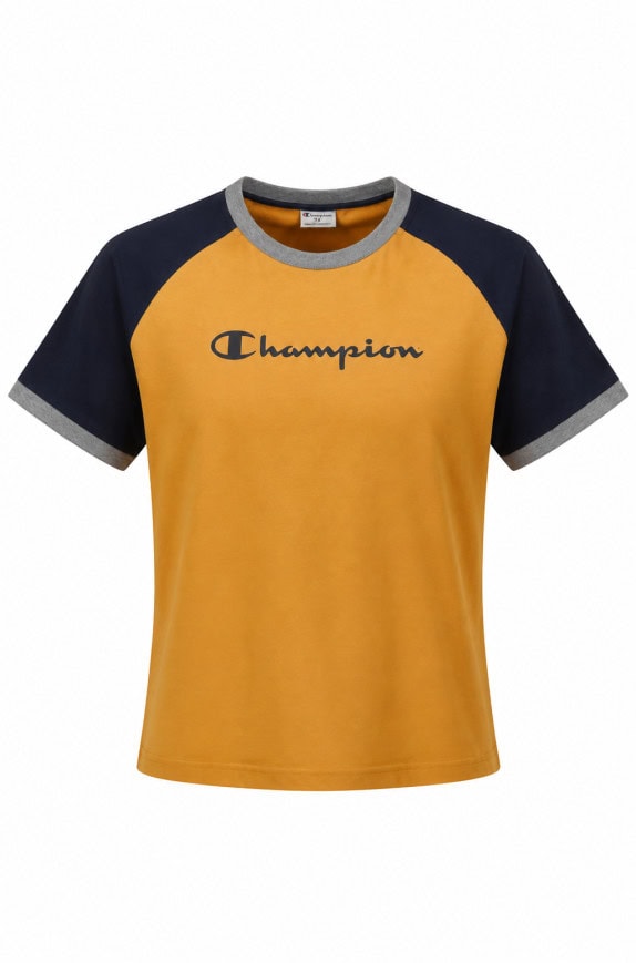 CHAMPION GRAPHIC TEE VINTAGE ΜΟΥΣΤΑΡΔΙ ΑΝΤΡΙΚΟ PRE OWNED XL