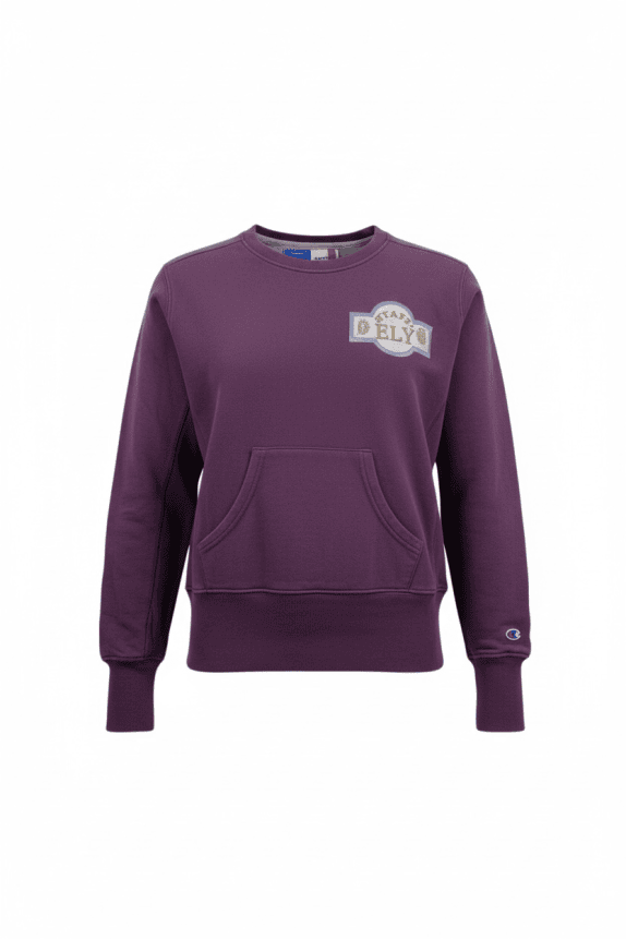 CHAMPION Heritage Classics Vintage Sweatshirt With Logo Purple Unisex M