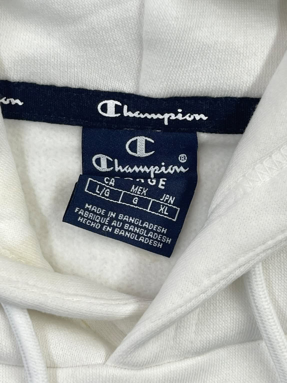Champion Hoodie Big Logo Λευκό Unisex L