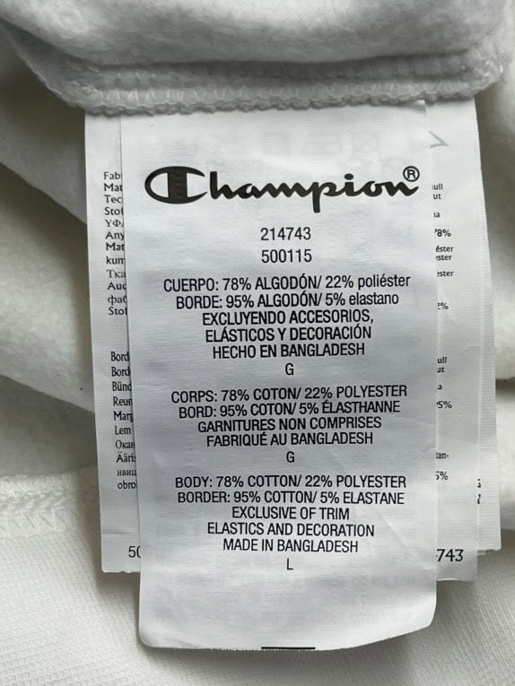 Champion Hoodie Big Logo Λευκό Unisex L