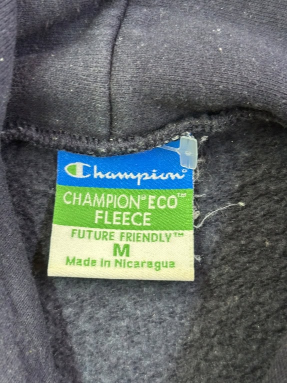 CHAMPION HOODIE COLLEGIATE NAVY UNISEX PRE OWNED M