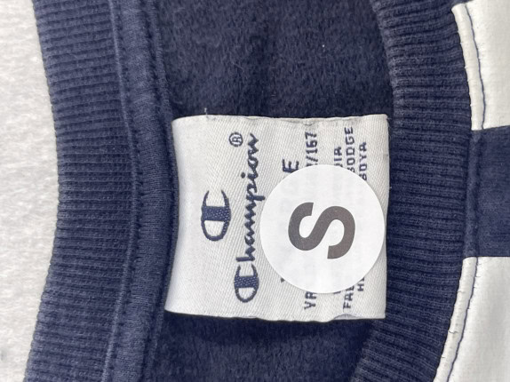 CHAMPION HOODIE GRAPHIC NAVY WOMEN PRE OWNED S