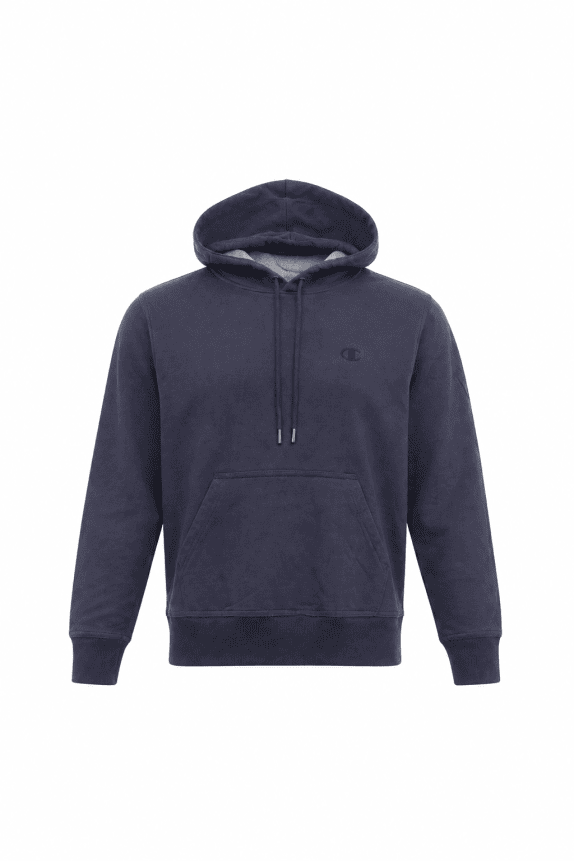 CHAMPION FELPA CON CAPPUCCIO MINIMAL NAVY UOMO PRE OWNED M