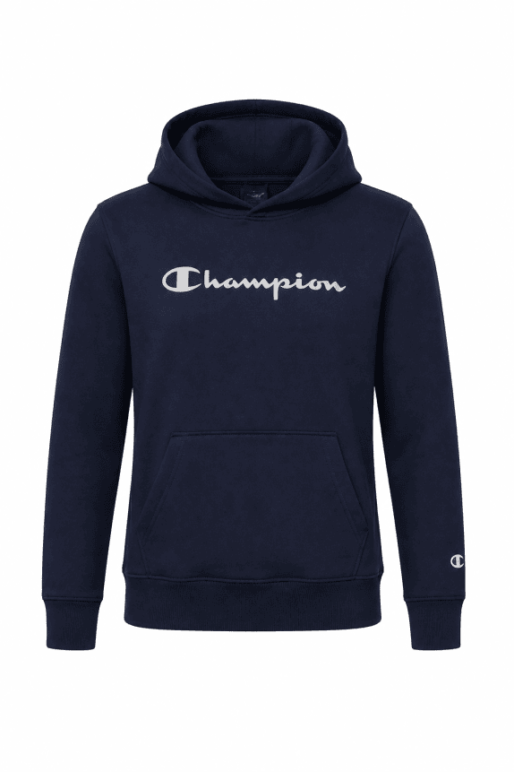 CHAMPION HOODIE MINIMAL NAVY MEN PRE OWNED L