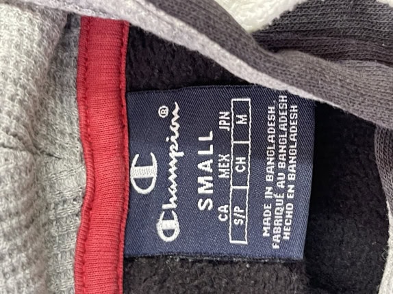 CHAMPION HOODIE STREETWEAR ΜΑΥΡΟ ΑΝΤΡΙΚΟ PRE OWNED S