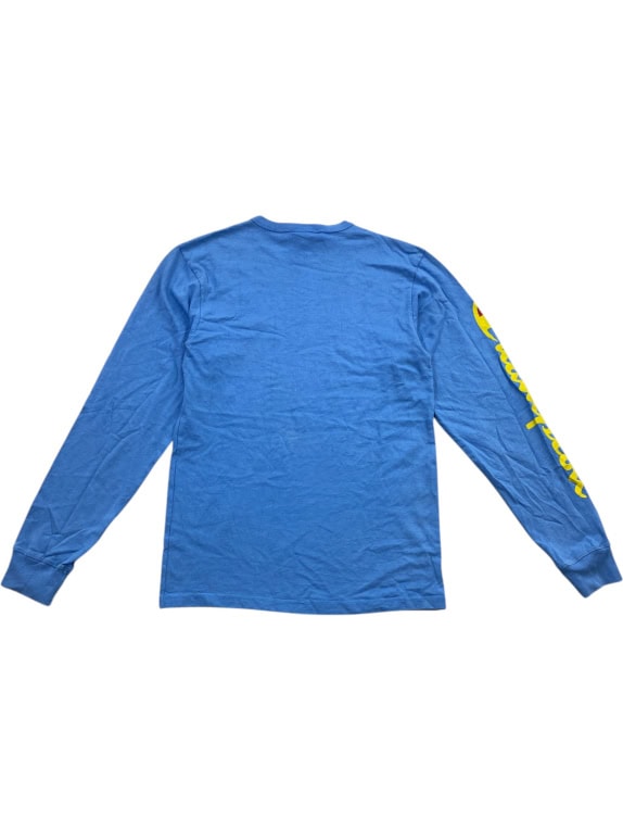 Champion Longsleeve T-Shirt Vintage Big Logo Blue Unisex S