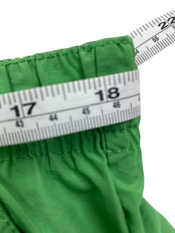 CHAMPION costume da bagno / pantaloncini da nuoto con logo vintage verde da uomo XL