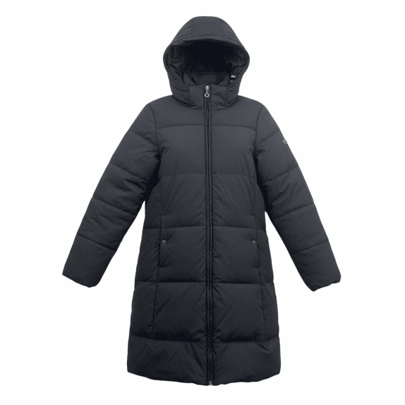 Champion Μακρύ Μπουφάν Puffer Casual Logo Μαύρο Γυναικείο M