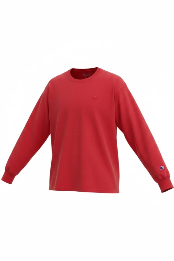 CHAMPION ΜΑΚΡΥΜΑΝΙΚΗ ΜΠΛΟΥΖΑ LOGO ΚΟΚΚΙΝΗ UNISEX XL