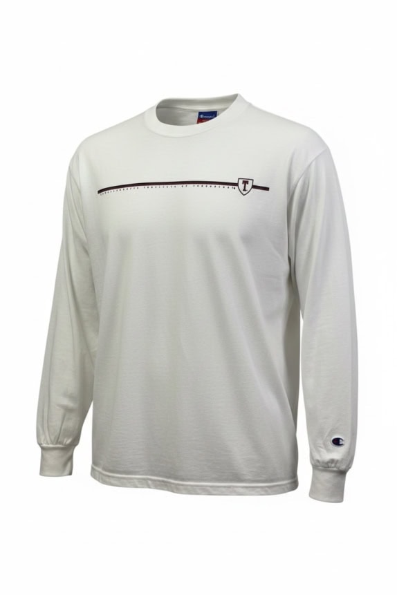 CHAMPION ΜΑΚΡΥΜΑΝΙΚΗ ΜΠΛΟΥΖΑ MINIMAL OFF WHITE ΑΝΤΡΙΚΟ PRE OWNED L