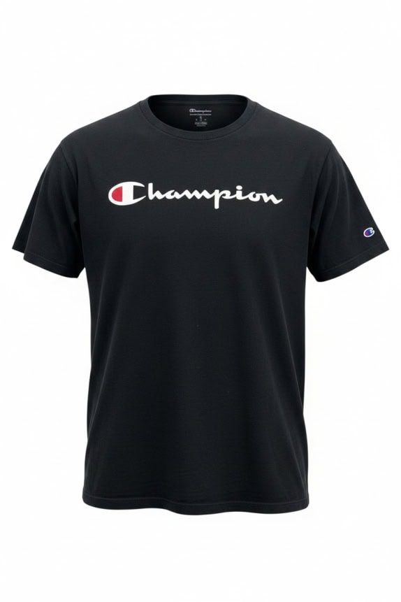 CHAMPION T-shirt nera da uomo M usata