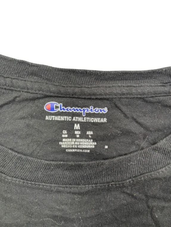 CHAMPION T-shirt nera da uomo M usata